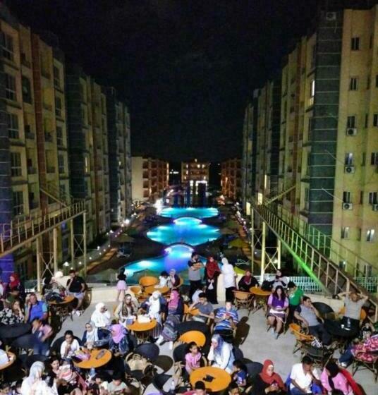 استراحتگاه استوديو فندقي للعائلات داخل قرية ريتال ڤيوالساحل الشمالي