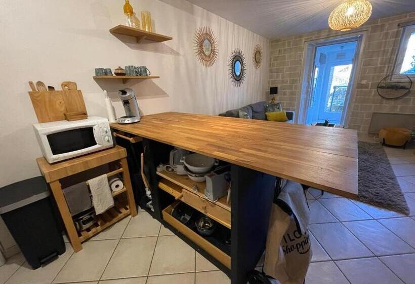 Le Patio, Coeur De Ville Avec Garage Et Jardin