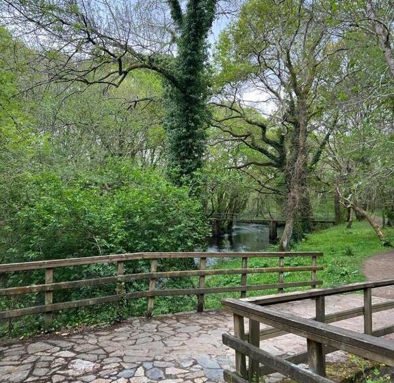 Preciosa Casa Con Piscina Y Bosque Privados En Sigüeiro, Santiago De Compostela