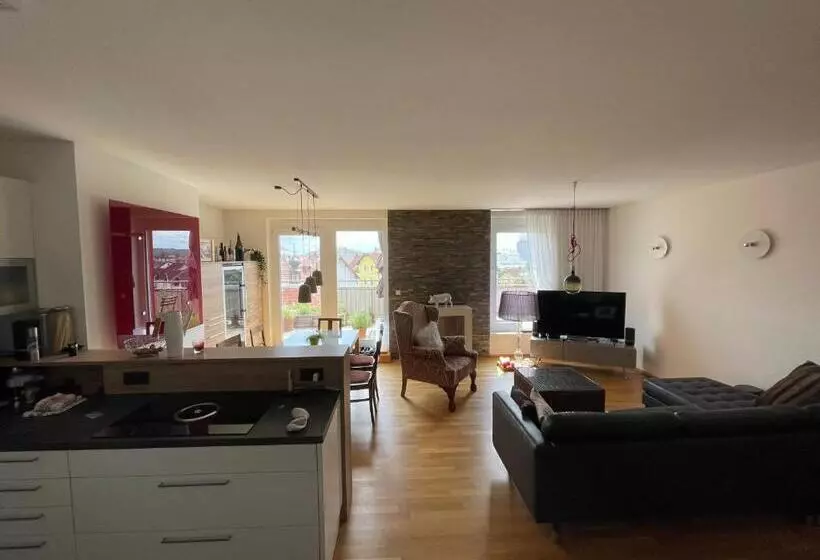 Penthouse Wohnung Am Radweg Mit Dachterasse