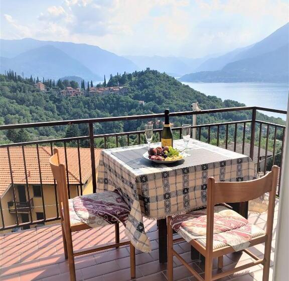 Lovely Lake Como View Condo In Perledo