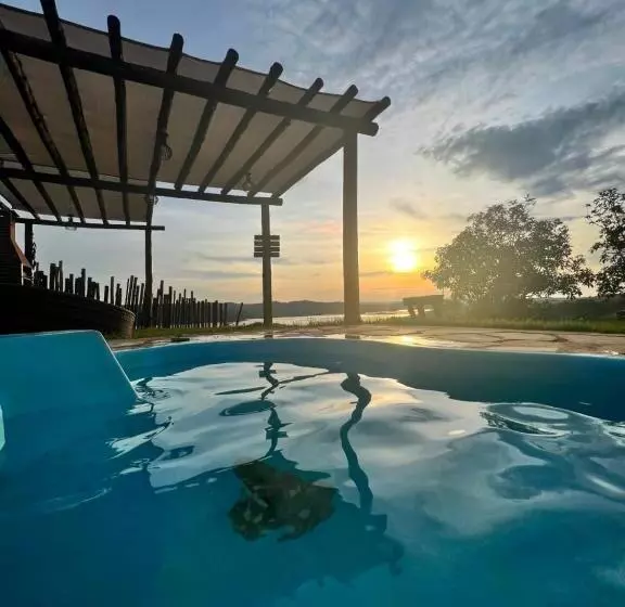 Chalé Mirante, Piscina, Cachoeira, Lago E Vista Espetacular