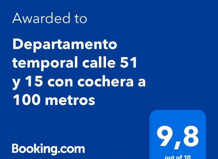 Departamento Temporal Catedral Con Cochera A 100 Metros Para Autos Chicos   Medianos