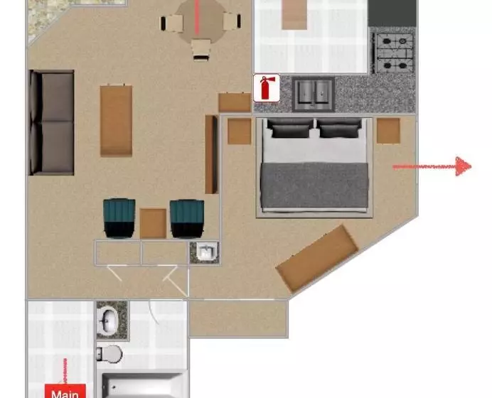 #538 Mid Town 1br, Pool, Spa, Close To Shops