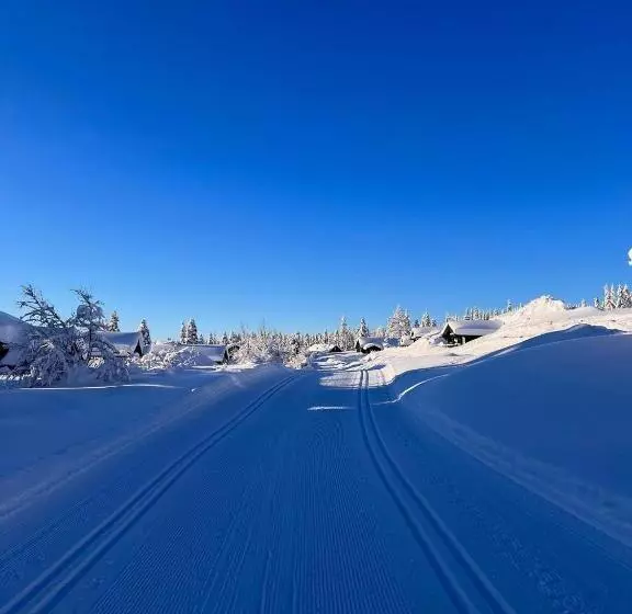 Koselig Hytte Ved Skiheis, Langrennspor, Akebakke Og Har 4 Soverom, 2 Bad, Badstue Og Fiber Bredbånd