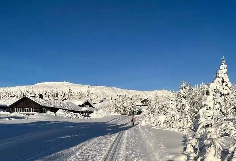 Koselig Hytte Ved Skiheis, Langrennspor, Akebakke Og Har 4 Soverom, 2 Bad, Badstue Og Fiber Bredbånd