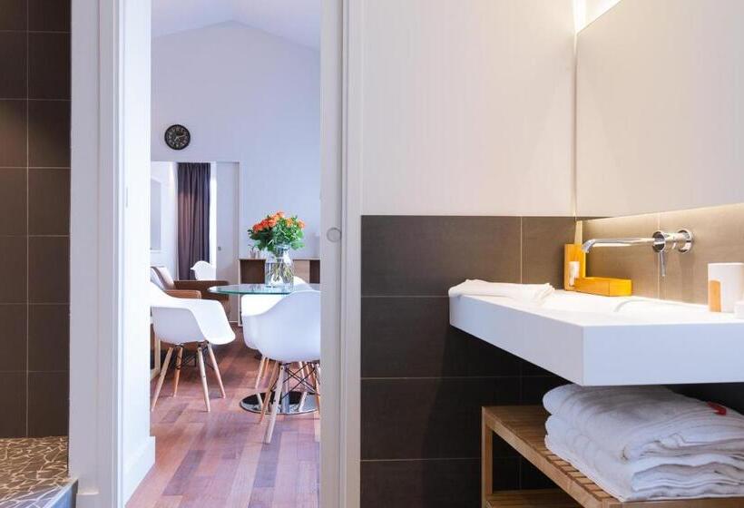 민박 Loft Luxe Hyper Centre: Terrasse/piscine/ Salle De Sport