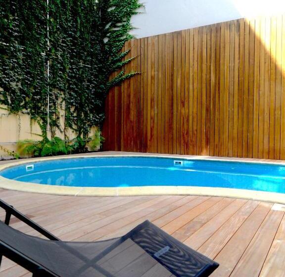 민박 Loft Luxe Hyper Centre: Terrasse/piscine/ Salle De Sport