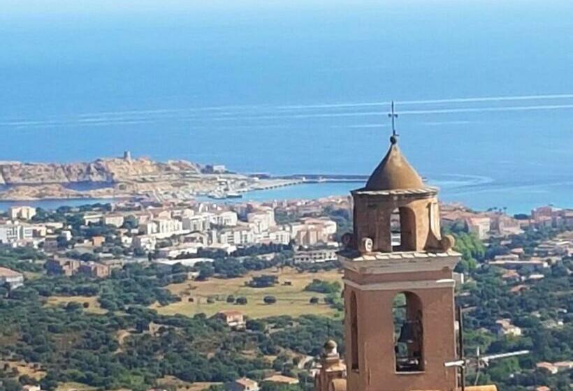 Appartement De 2 Chambres Avec Terrasse Amenagee Et Wifi A Santa Reparata Di Balagna A 5 Km De La Pl