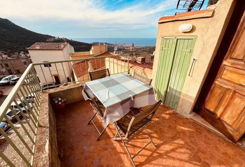 Appartement De 2 Chambres Avec Terrasse Amenagee Et Wifi A Santa Reparata Di Balagna A 5 Km De La Pl