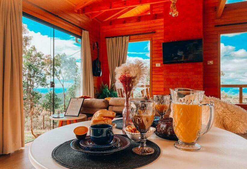 Cabana Romântica Na Serra Com Hidro, Lareira, Lagos E Trilhas