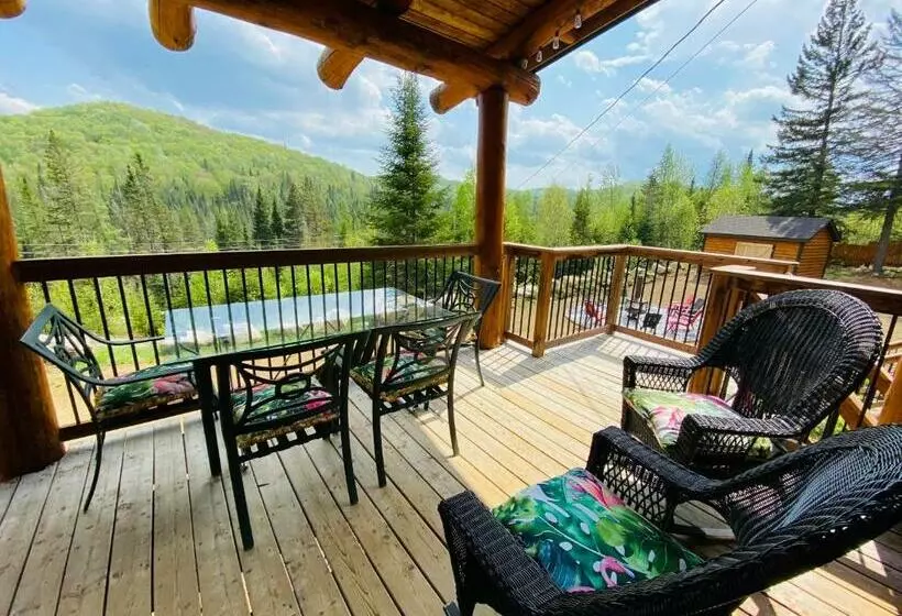 Artemis Log Cabin With Spa & Mountain View