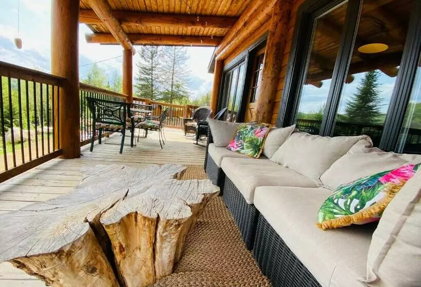 Artemis Log Cabin With Spa & Mountain View