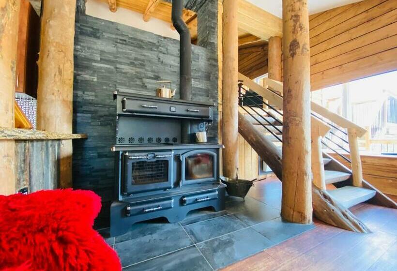 Artemis Log Cabin With Spa & Mountain View