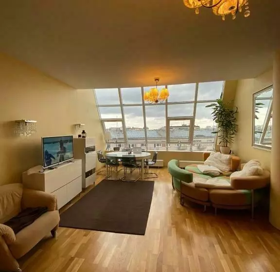 Riga Centre , Skyloft Apartment 178m2