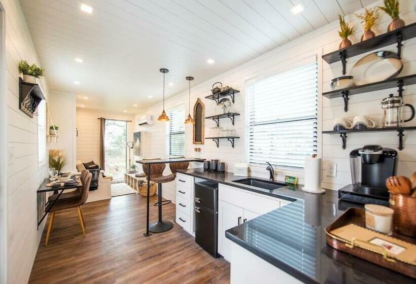 The Newtonian Tiny Container Home Near Magnolia