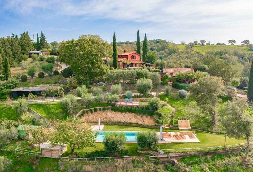 Podere Torricelle 69b Pancole Gr, Seaview Infinity Pool, Jacuzzi And Sauna, Exclusive Villa For 4 An
