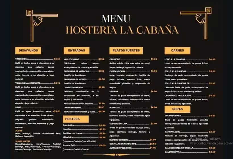 Retkeilymaja Hostería La Cabaña