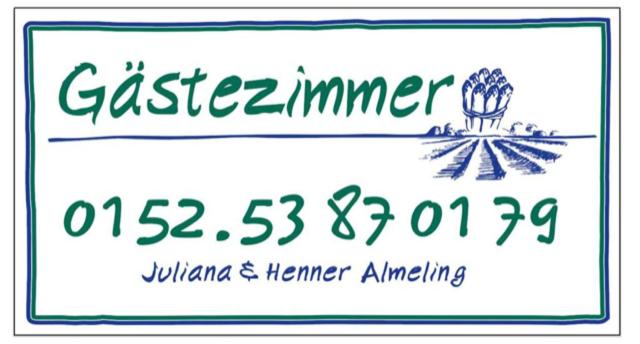 Отель Gästezimmer Almelings Hof