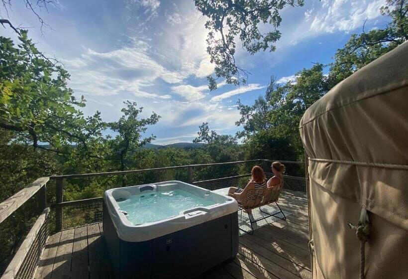 مبيت وإفطار Les Yourtes De Provence