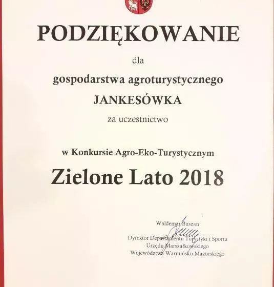 ホテル Gospodarstwo Agroturystyczne Rowerowa Przystań Jankesówka
