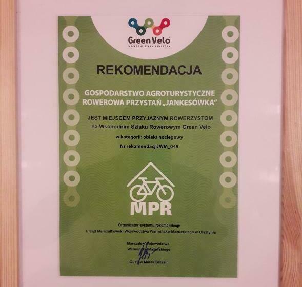 酒店 Gospodarstwo Agroturystyczne Rowerowa Przystań Jankesówka
