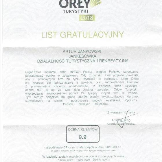 酒店 Gospodarstwo Agroturystyczne Rowerowa Przystań Jankesówka