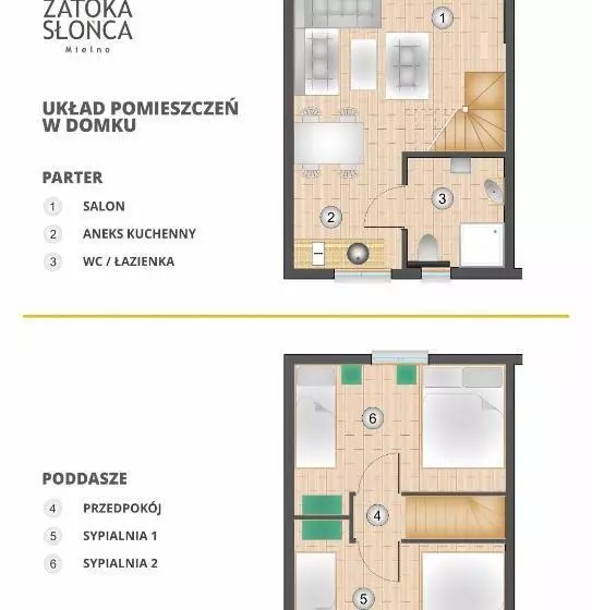 استراحتگاه Zatoka Slonca   Domki Z Basenem, Wifi I Parking W Cenie!