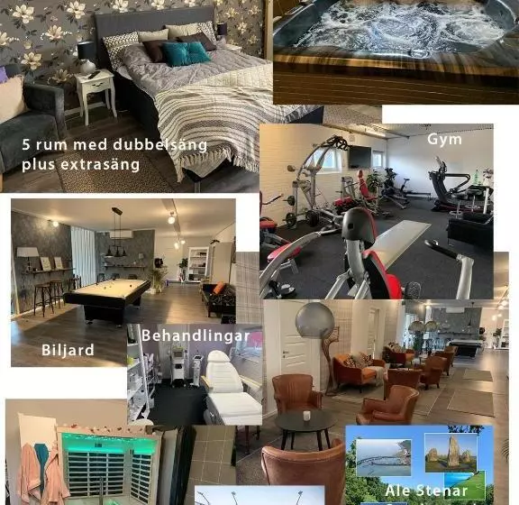 Aamiaismajoitus (B&B) Abonnera Alingsgård För Upp Till 14 Personer   Kök Finns  Spabad Inomhus   Padel   Gym   Biljard Ing