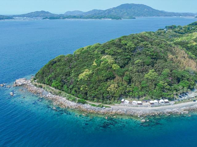 호텔 Itoshima Sdgs Village Chikyu Mirai 海の大パノラマ 全室オーシャンビューのドームテント