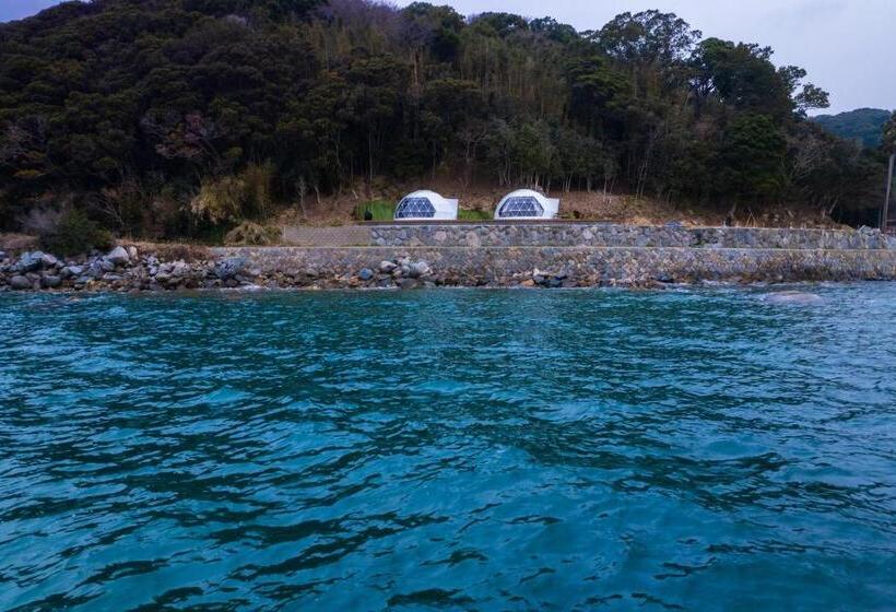 호텔 Itoshima Sdgs Village Chikyu Mirai 海の大パノラマ 全室オーシャンビューのドームテント