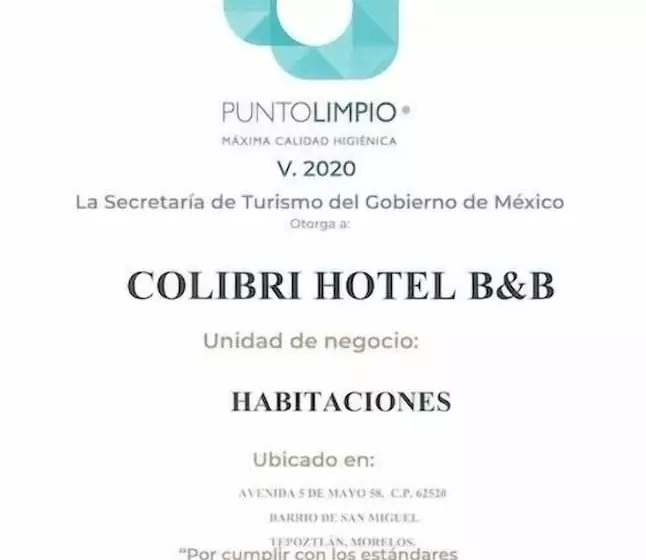 ベッドアンドブレックファースト Colibrí