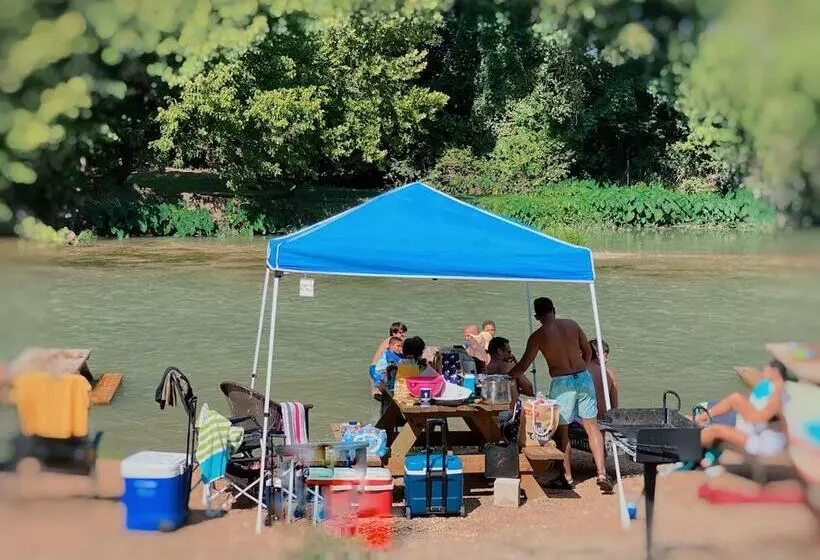13 Blue River Camp   Glamping Cabin