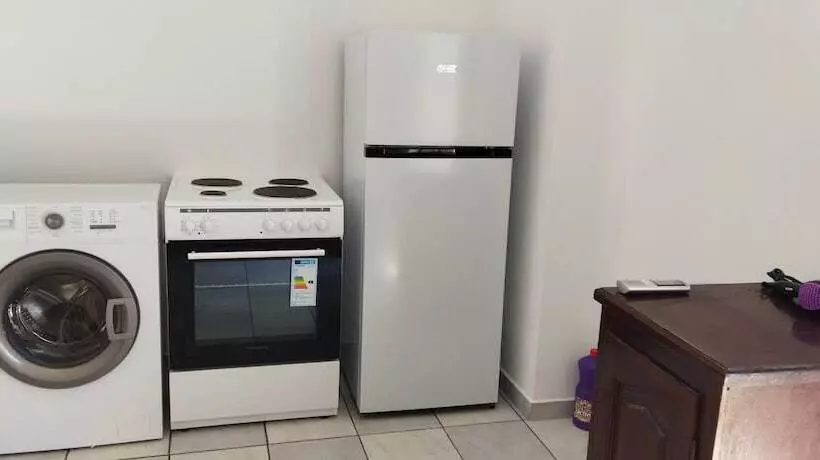 Perissa Art Villa Kitchen & Washing Machine