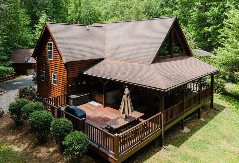 Tree Top Lodge Gorgeous Lake Cabin With Hot Tub & Magnificent Views Of Forests And Mountains! 3 Be