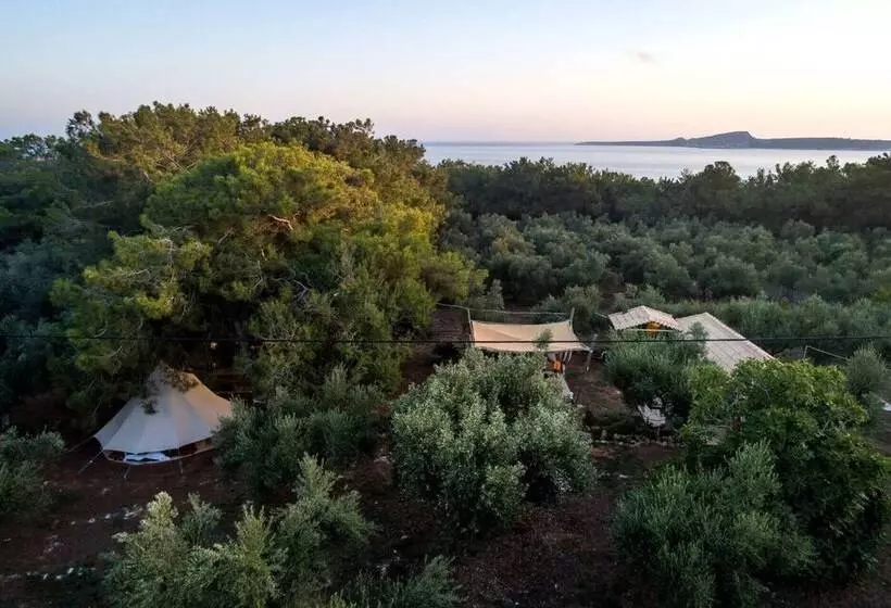 Glamping At A Lovely Tent In Skiaxtro  Marathopoli