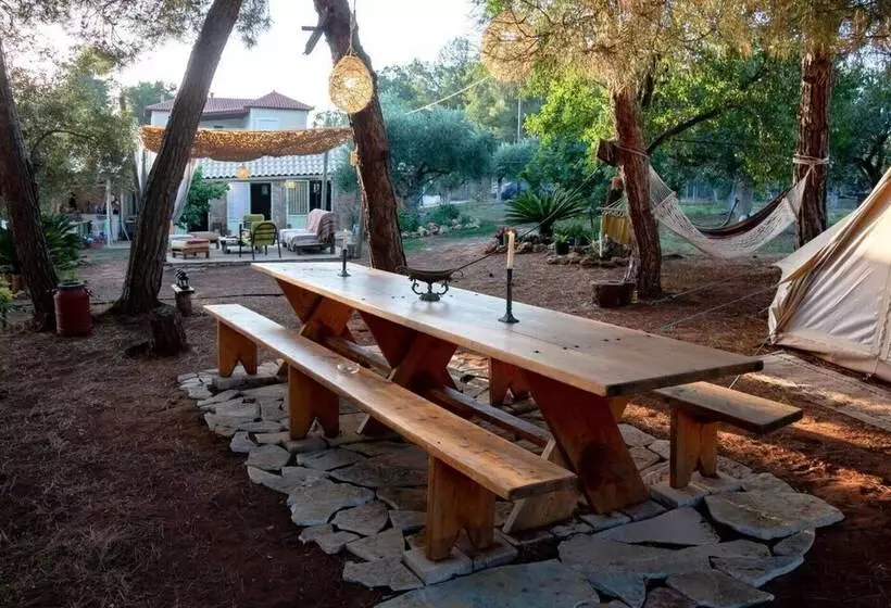 Glamping At A Lovely Tent In Skiaxtro  Marathopoli