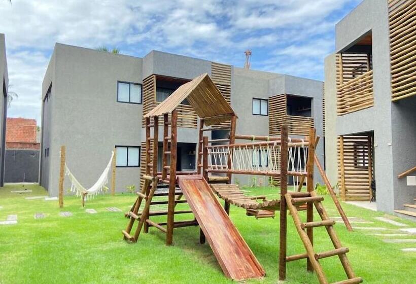 تختخواب و صبحانه Villas Patacho Milagres Ap 002 Bloco F