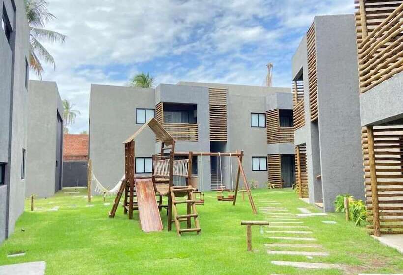 تختخواب و صبحانه Villas Patacho Milagres Ap 002 Bloco F