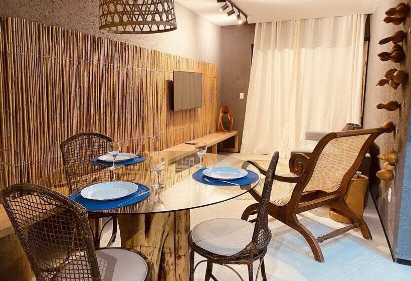 تختخواب و صبحانه Villas Patacho Milagres Ap 002 Bloco F