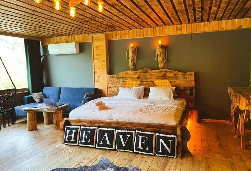ベッドアンドブレックファースト Heaven Wooden Vip Bungalow