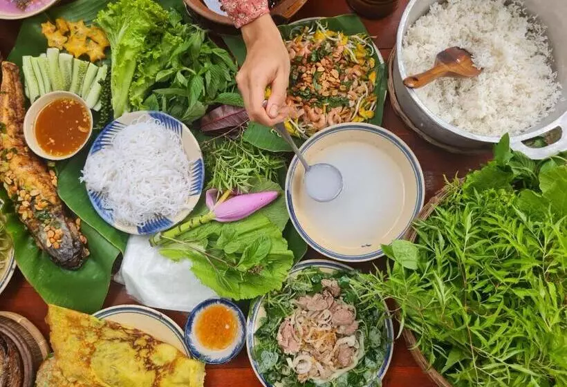 تختخواب و صبحانه Comfy Riverside Mekong Homestay Ben Tre
