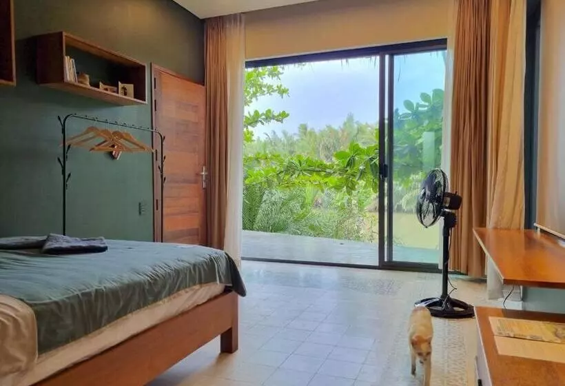 تختخواب و صبحانه Comfy Riverside Mekong Homestay Ben Tre