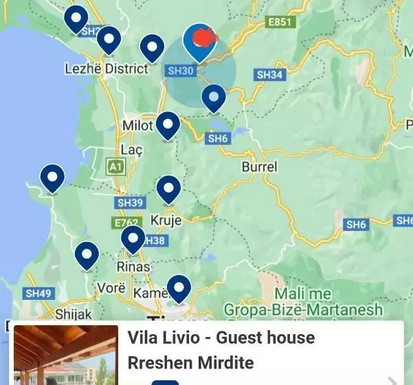 ユースホステル Vila Livio   Guest House Rreshen Mirdite