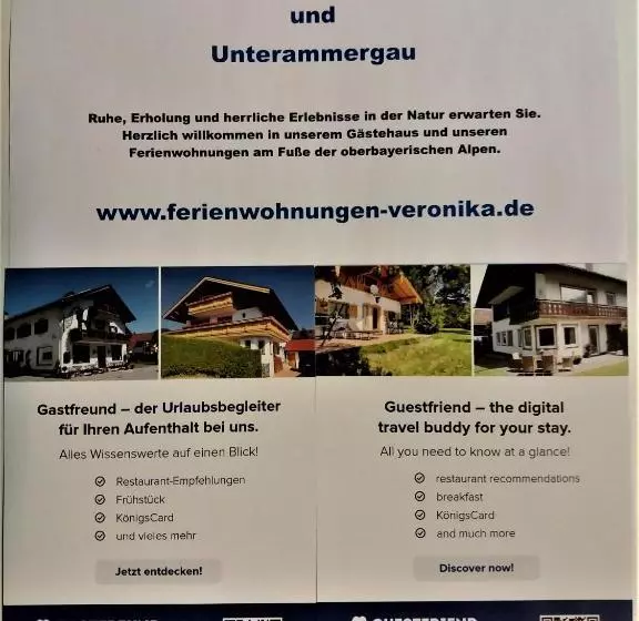 ホテル Gästehaus Und Ferienwohnungen Veronika