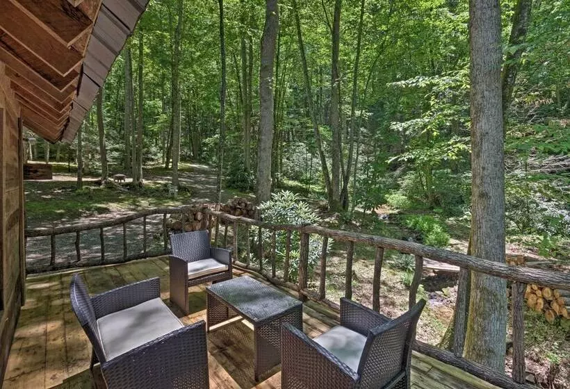 Creekside  Cabin W/ Deck In Pisgah Forest!