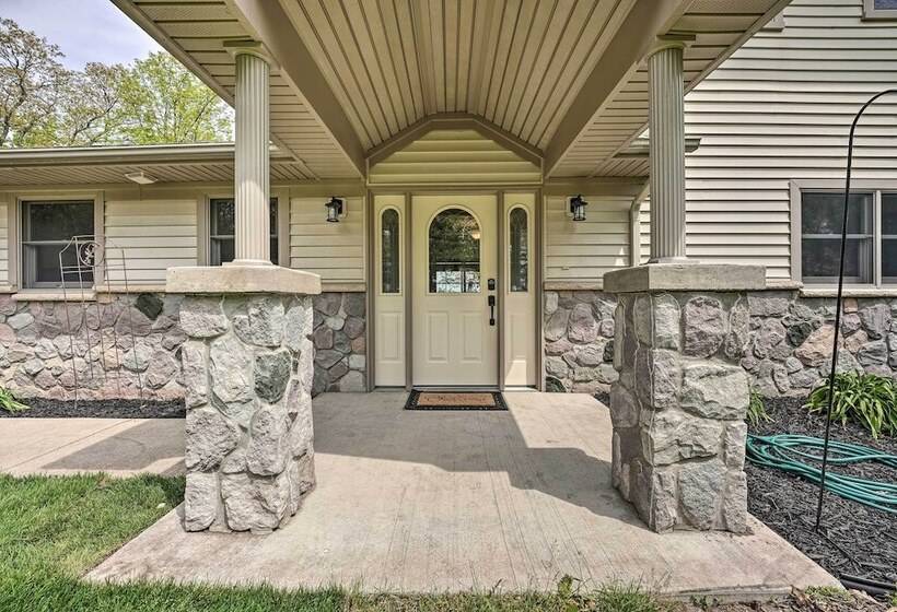 Pet Friendly Grass Lake Retreat W/ Game Room!