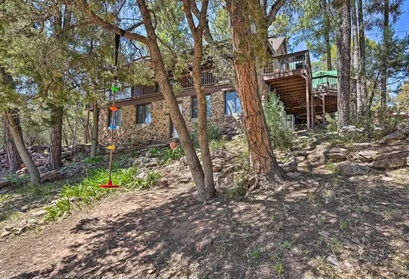 Hot Tub, Game Room: Pet Friendly Pine Cabin!