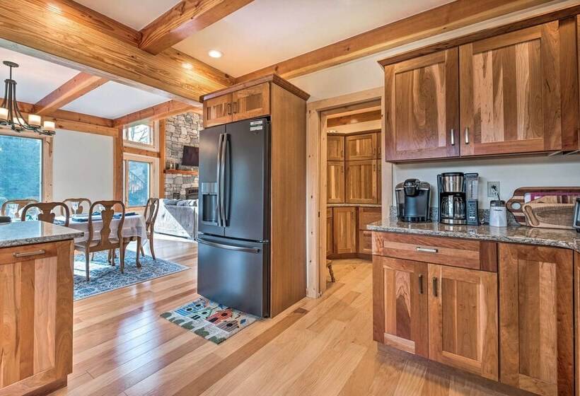 Spacious & Secluded Forksville Home: Fire Pit