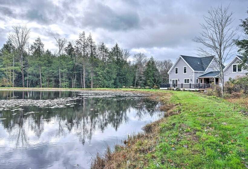 Spacious & Secluded Forksville Home: Fire Pit